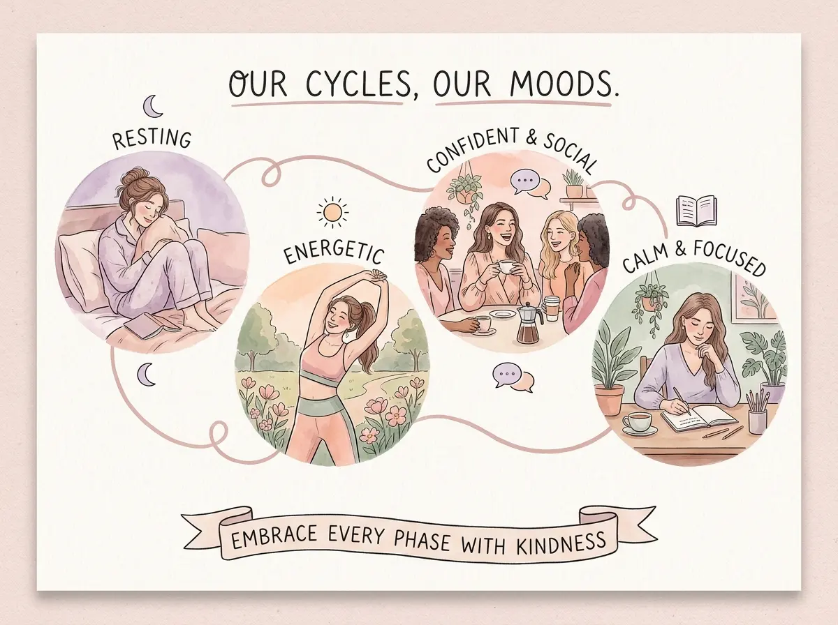 menstrual cycle phases and moods