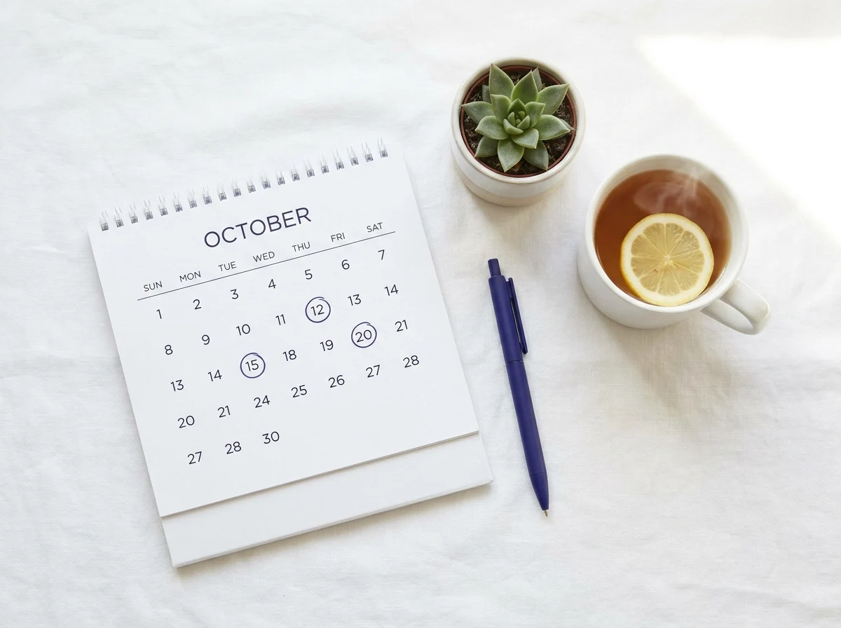 Calendar with fertile days marked, representing the 6-day fertile window Calendar with fertile days marked, representing the 6-day fertile window