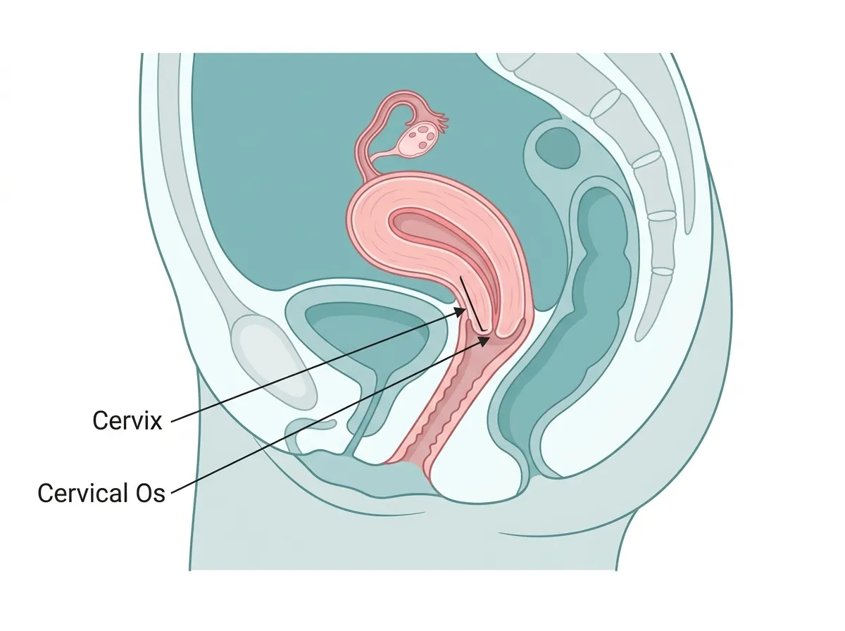 cervix-location-female-reproductive-anatomy-diagram how to check cervical position for ovulation